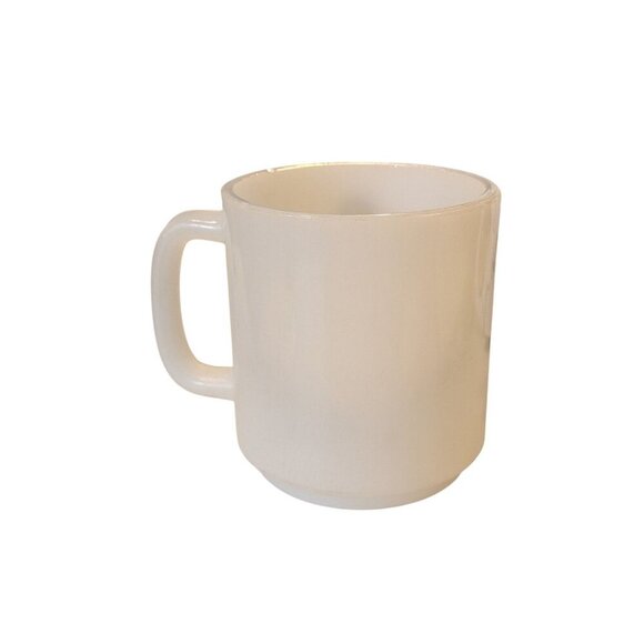 Vintage Glasbake White Glass Mug Comical Bowling Cartoon Comic Funny Novelty - Picture 3 of 7